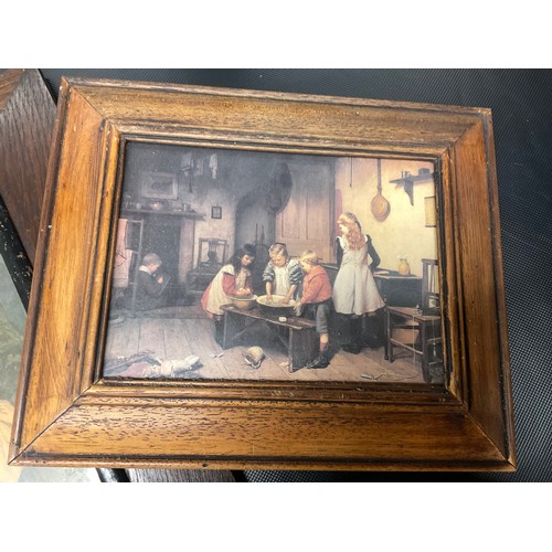 181 - SET OF 4 OAK FRAMED VICTORIAN STYLE PRINTS 20