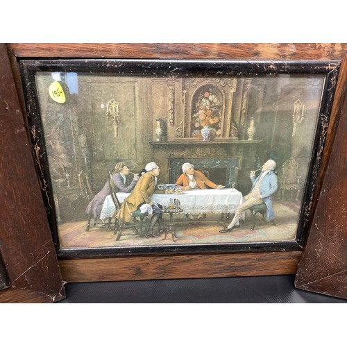 181 - SET OF 4 OAK FRAMED VICTORIAN STYLE PRINTS 20