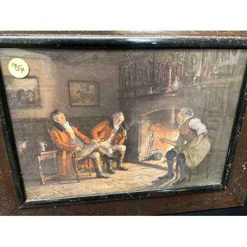 181 - SET OF 4 OAK FRAMED VICTORIAN STYLE PRINTS 20