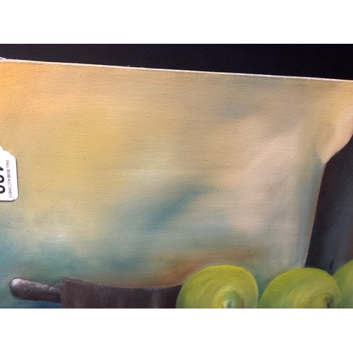 189 - UNFRAMED OILS ON CANVAS - STILL LIFE 20