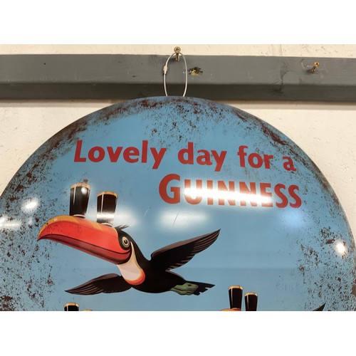 203 - REPRODUCTION CIRCULAR GUINNESS SIGN DIA 16