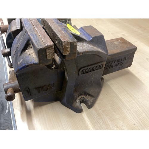 206 - 3 VINTAGE BENCH VICES