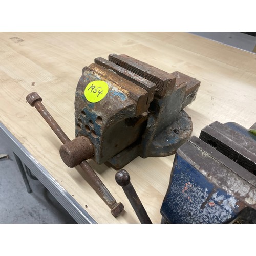 206 - 3 VINTAGE BENCH VICES