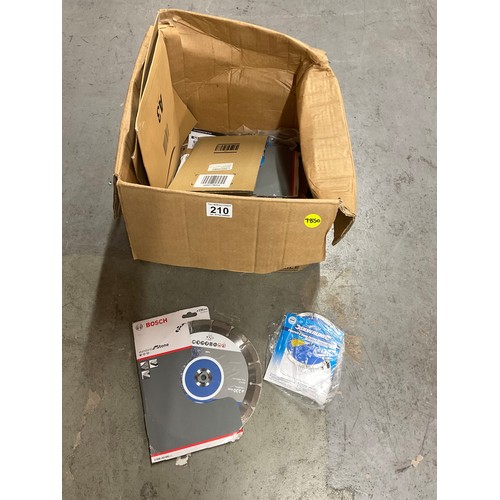 210 - BOX OF NEW CIRCULAR SAW BLADES