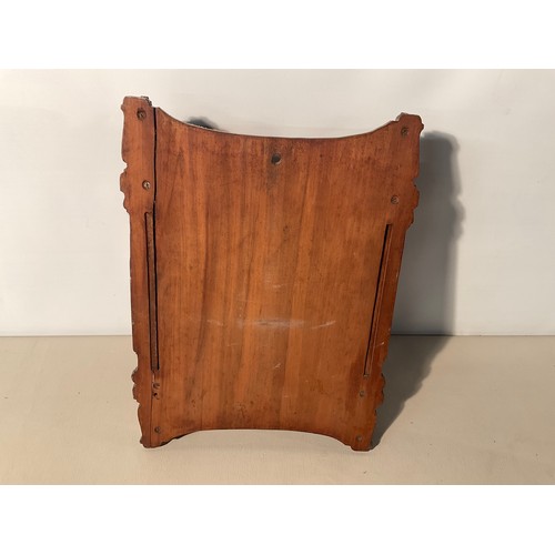 212 - EDWARDIAN WALL CABINET WITH 2 DOORS H16