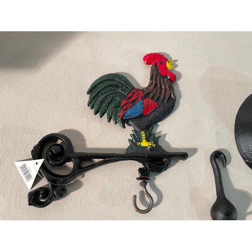 217 - REPRODUCTION CAST METAL ROOSTER BELL