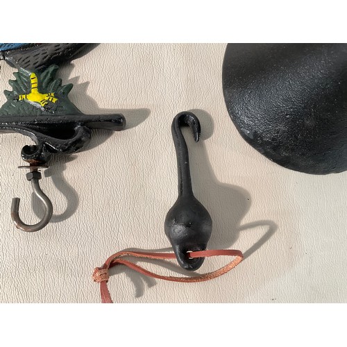 217 - REPRODUCTION CAST METAL ROOSTER BELL