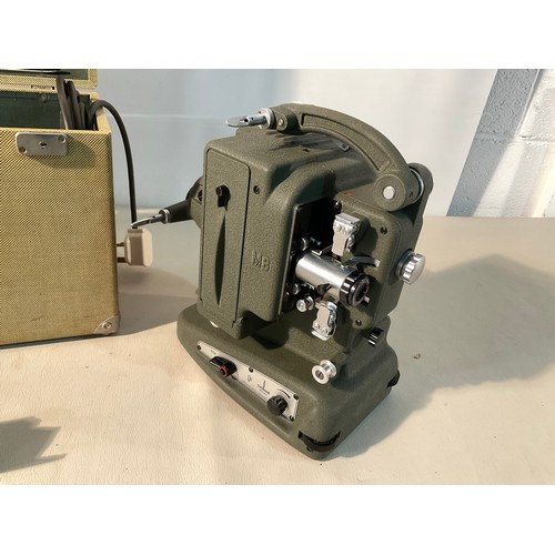 218 - 2 VINTAGE PROJECTORS AND 2 SCREENS