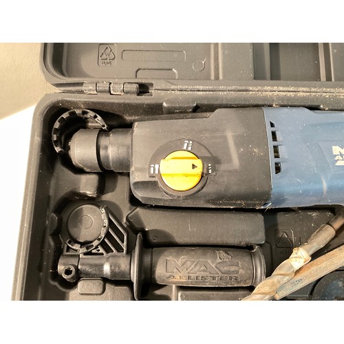 219 - CASED BLACK AND DECKER DRILL KIT AND CASED MACALISTER HEAVY DUTY DRILL