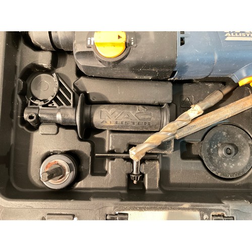 219 - CASED BLACK AND DECKER DRILL KIT AND CASED MACALISTER HEAVY DUTY DRILL