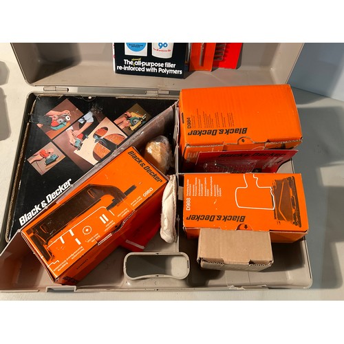 219 - CASED BLACK AND DECKER DRILL KIT AND CASED MACALISTER HEAVY DUTY DRILL