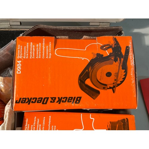 219 - CASED BLACK AND DECKER DRILL KIT AND CASED MACALISTER HEAVY DUTY DRILL