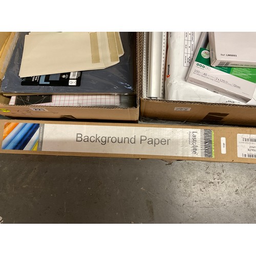 223 - 3 BOXES OF OFFICE STATIONARY ETC
