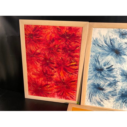 224 - 4 FRAMED OILS ON BOARD 31