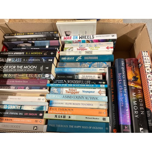 227 - 3 BOXES OF MODERN BOOKS AND CD,S