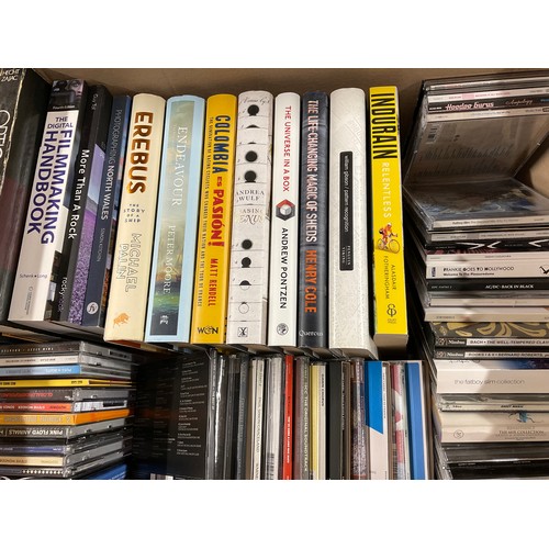 227 - 3 BOXES OF MODERN BOOKS AND CD,S