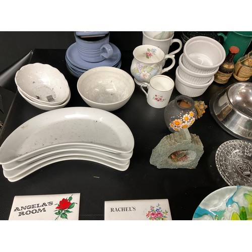 234 - 2 BOXES OF GLASS AND CHINA ITEMS