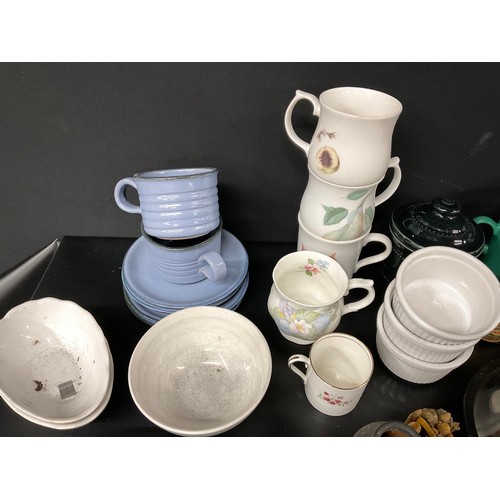 234 - 2 BOXES OF GLASS AND CHINA ITEMS