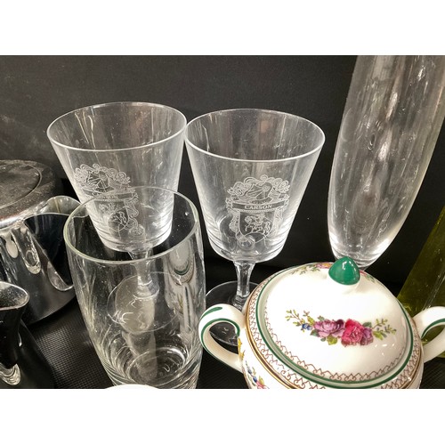 234 - 2 BOXES OF GLASS AND CHINA ITEMS
