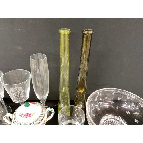 234 - 2 BOXES OF GLASS AND CHINA ITEMS