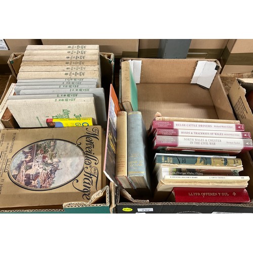 235 - 2 BOXES OF BOOKS - GERMANY AND WALES ETC