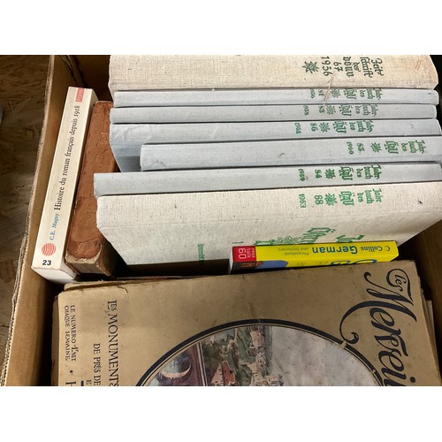 235 - 2 BOXES OF BOOKS - GERMANY AND WALES ETC