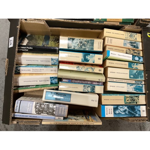 3 BOXES OF HARDBACK AND PAPERBACK BOOKS - VARIOUS