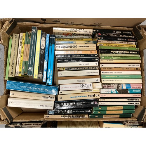 3 BOXES OF HARDBACK AND PAPERBACK BOOKS - VARIOUS