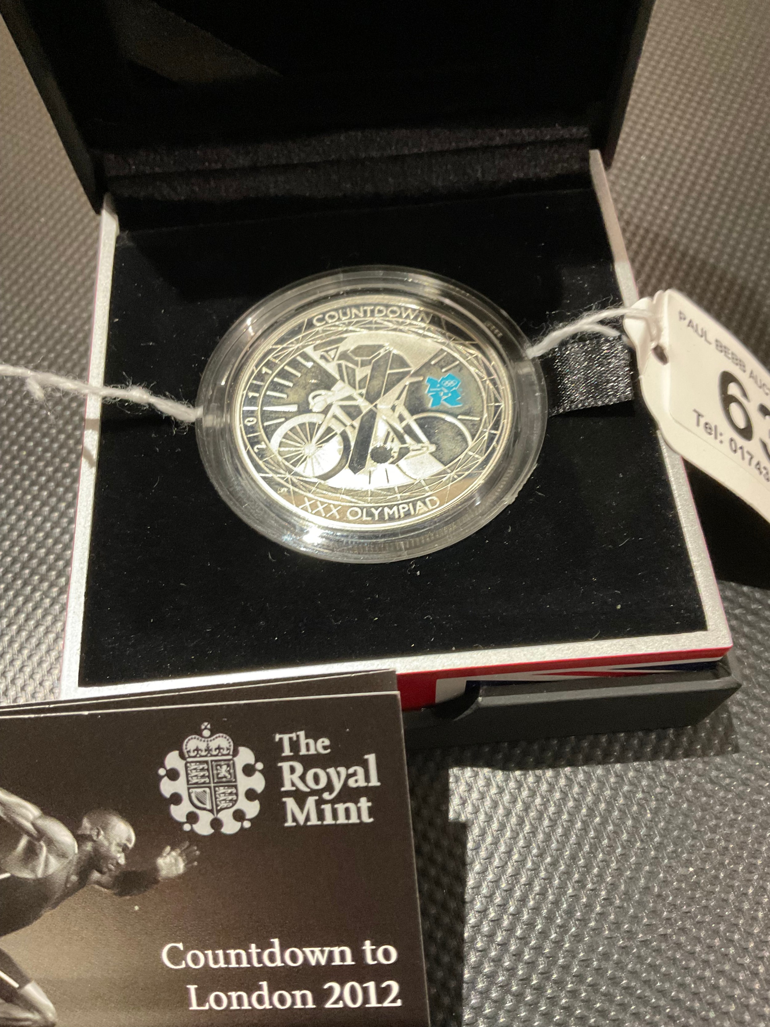 CASED ROYAL MINT COUNT DOWN TO LONDON 2011 OLYMPIC SILVER PROOF FIVE ...