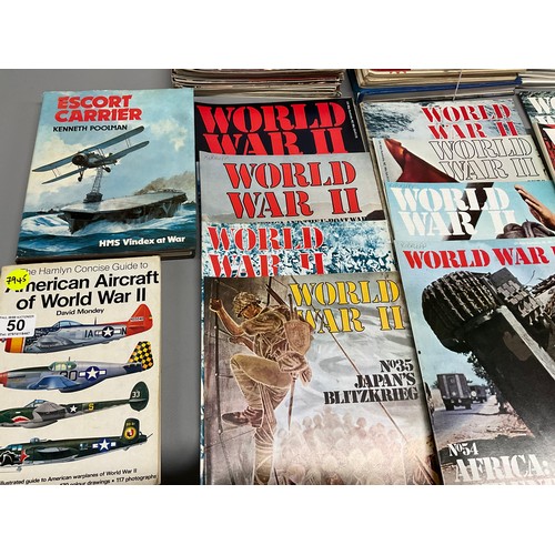 50 - COLLECTION OF AWR RELATED BOOKS - AIRCRAFT,TANKS ETC