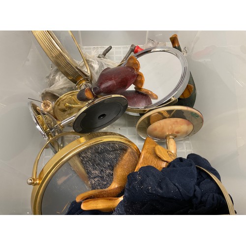 56 - 2 CRATES OF GARDEN AND HOUSEHOLD ITEMS ETC