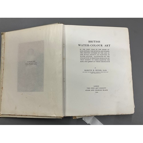 97 - VINTAGE BOOK (BRITISH WATERCOLOR ART) PERSENTED TO KING EDWARD VII BY THE ROYAL SOCIETY OF PAINTERS ... 