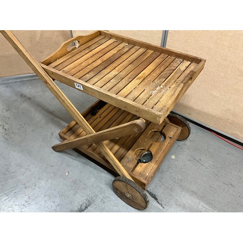 141 - OUTDOOR GARDEN DRINKS TROLLEY H31