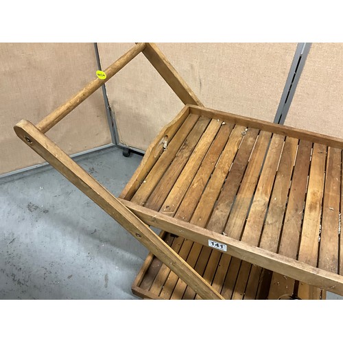 141 - OUTDOOR GARDEN DRINKS TROLLEY H31