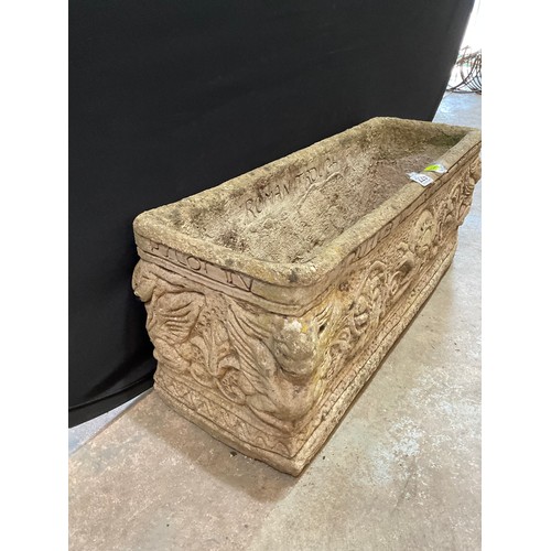 229 - OBLONG CONCRETE GARDEN TROUGH H12