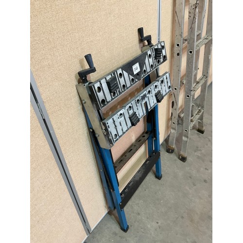 246 - 5 RUNG FOLDING STEP LADDER AND FOLDING WORKMATE