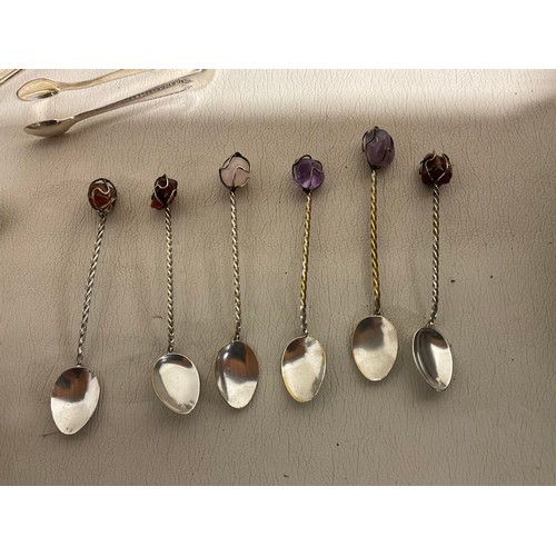 11 - CRATE OF SILVER PLATED ITEMS TO INCLUDE CRUETS, SERVIETTE  RINGS, COFFEE POTS ETC