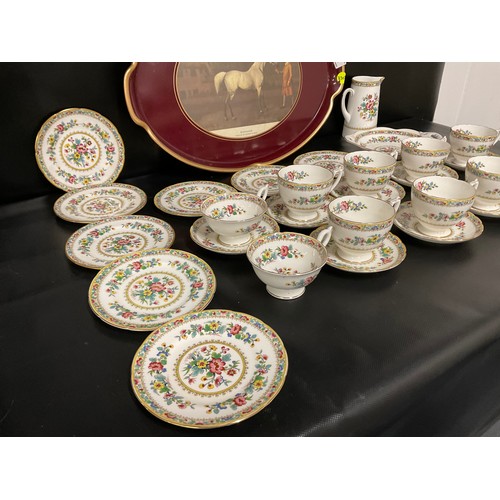 19 - 29 PIECE COALPORT MORNING ROSE TEA SERVICE
