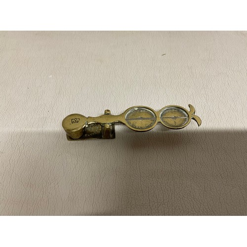 21 - 3 VINTAGE BRASS BELL WEIGHTS ALONG WITH POSTAGE BRASS WIEGHTS IN HOLDER NOT COMPLETE + SET OF BRASS ... 