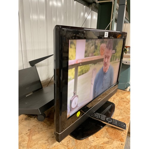 22 - GOODMANS FLAT SCREEN TV WITH REMOTE  26