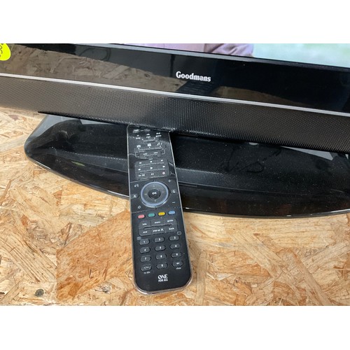 22 - GOODMANS FLAT SCREEN TV WITH REMOTE  26