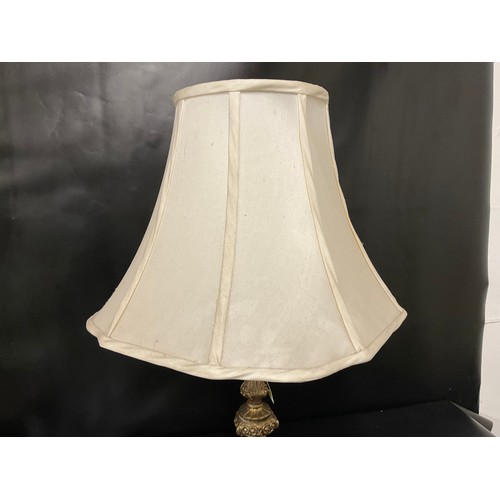 27 - MODERN DECORATIVE METAL TABLE LAMP WITH SHADE - 26
