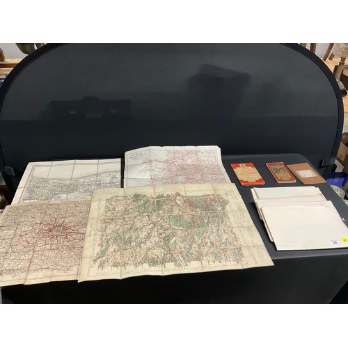 38 - QTY OF VINTAGE MAPS AND PLANS - INC LOCH LOMOND / ANGLESEY ETC