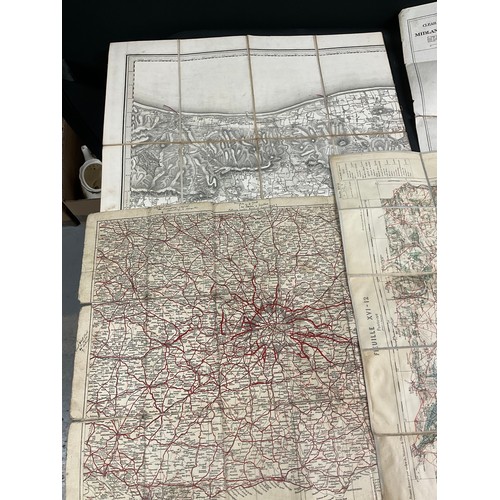 38 - QTY OF VINTAGE MAPS AND PLANS - INC LOCH LOMOND / ANGLESEY ETC