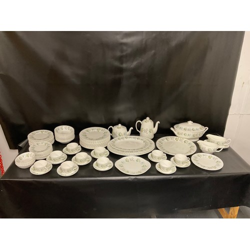 41 - 2 BOXES - LARGE QUANTITY OF MINTON SPRING VALLEY DINNER AND TEA SERVICE (90 PCE’S)