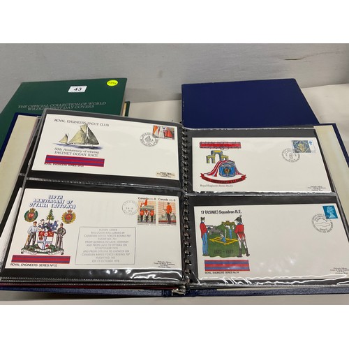 43 - THE OFFICIAL COLLECTION OF WORLD WILDLIFE FIRST DAY COVERS ALONG WITH THREE BOXED STAMP ALBUMS AND C... 