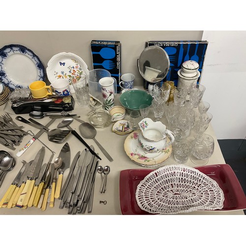 48 - 4 BOXES OF MIXED CHINA AND COLLECATBLES - INC AYNSELY, DOULTON AND WEDGWOOD ETC