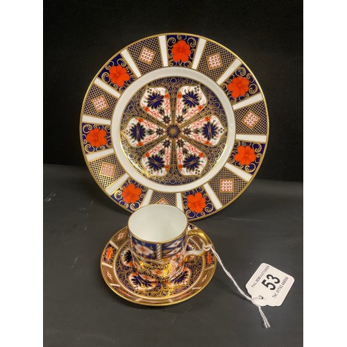 53 - 3 PIECES OF ROYAL CROWN DERBY - CUP A/F
