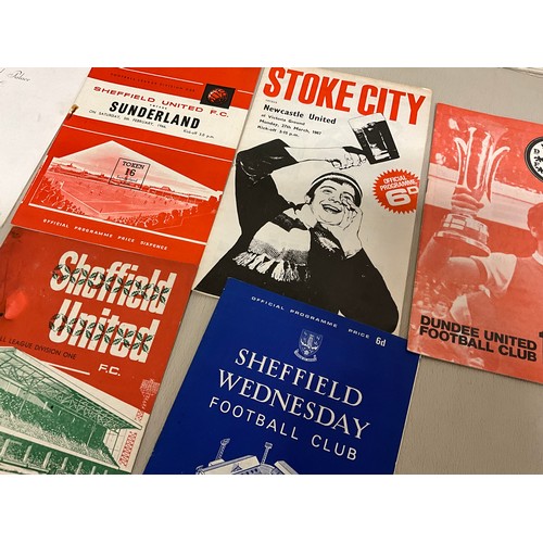 6 - QTY OF FOOTBALL PROGRAMMES TO INCLUDE CRYSTAL PALACE / CELTIC / CHELSEA ETC