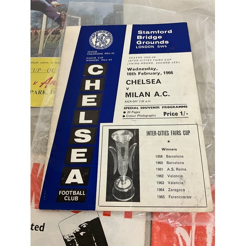6 - QTY OF FOOTBALL PROGRAMMES TO INCLUDE CRYSTAL PALACE / CELTIC / CHELSEA ETC